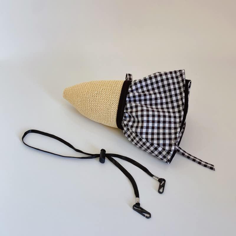 Hat Wig,Hat with brown red Hair Attached for Women, Bucket with Wig Long Wavy Hair Extensions,Spring Summer