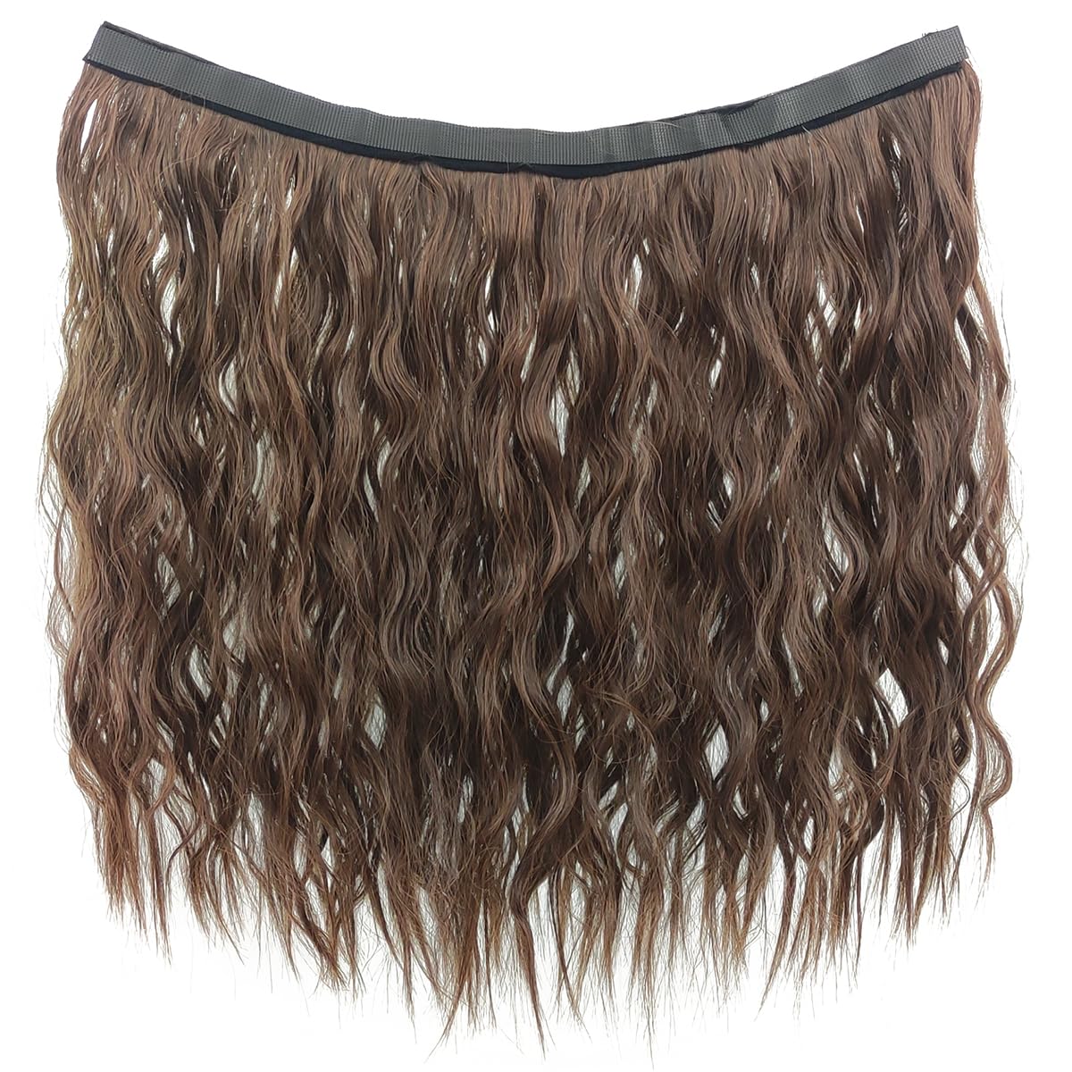 Hat Wig,Hat with brown red Hair Attached for Women, Bucket with Wig Long Wavy Hair Extensions,Spring Summer