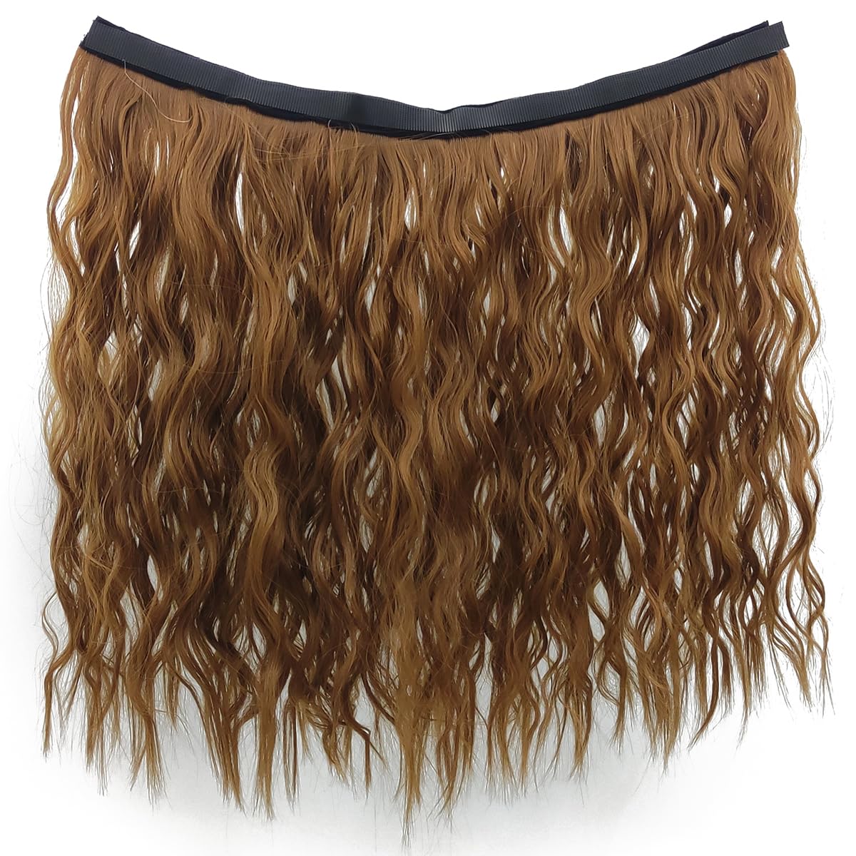 Hat Wig,Hat with brown red Hair Attached for Women, Bucket with Wig Long Wavy Hair Extensions,Spring Summer