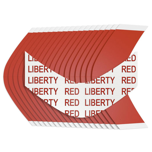 | Liberty Red Liner Wig Tape | 36 Pieces | Made in USA | Clear Double Sided Adhesive (A Curve)